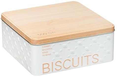 Paris Prix FIVE Simply Smart - Boîte à Biscuits Scandi 19cm Blanc