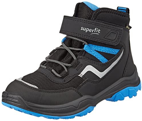 Superfit JUPITER warm gefütterte Gore-Tex Sneaker, SCHWARZ/HELLBLAU 0010, 32 EU