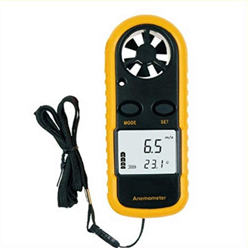JJJ Anémomètre numérique Vitesse de la Vitesse de la Vitesse de la Vitesse de la température de la température Facile Haute précision de Petite Taille Portable Portable Rétro-éclairage LCD (GM816)