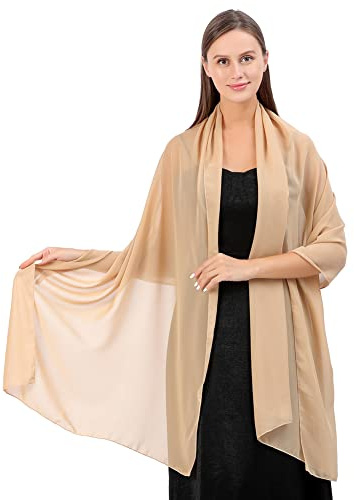 Proumhang Kvinnor Mjuka Chiffonsjalar Scarves Wraps för Brud brudtärna bröllop fest kväll Klänning och speciella tillfällen Klänningar 70cm x 200cm