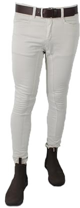 Los Nietos Pantalón Breeche Vaquero Talla 36 | Color Piedra | Equipamiento para el Caballo | Producto de Guarnicionería para Hípica y Doma