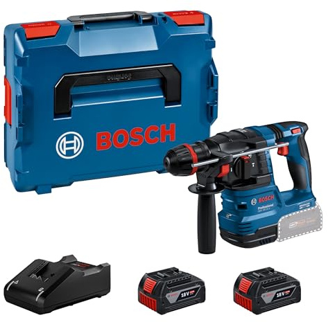 Bosch Professional 18V System Cordless Rotary Hammer GBH 18V-22 X (incl. 2X GBA 5.0Ah, GAL 18V-40, L-BOXX 136)
