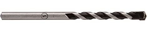 wolfcraft Betonbohrer „Professional“ HM-bestückt, Ø 5 mm I 7775010 I Für Bohrungen in Beton, Kunst- und Naturstein