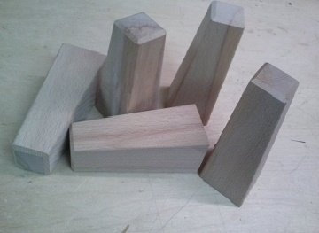 aus eigener handwerklichen fertigung 4 Möbelfüsse-Buche massiv-konisch gearbeitet 150x60/40mm