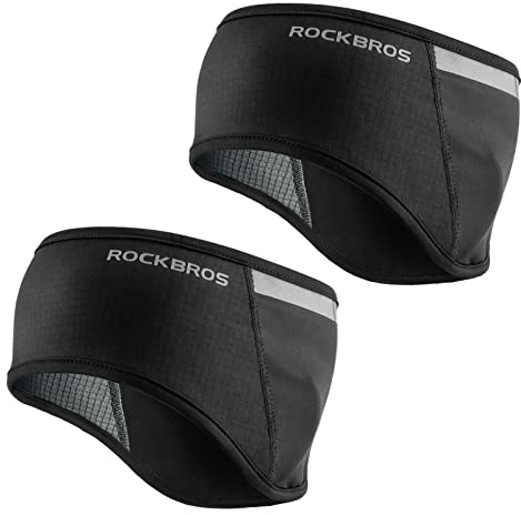 ROCKBROS Calentador de Orejas Diadema de Invierno con Forro Polar para Ciclismo Running Moto Esquí Snowboard Escalada Deportes al Aire Libre Hombres y Mujeres