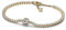 PANDORA Funkelnder Kranz Tennisarmband in 14 Karat Vergoldete Metalllegierung mit Künstlichen Kristallen, Gr.16, 569416C01-16