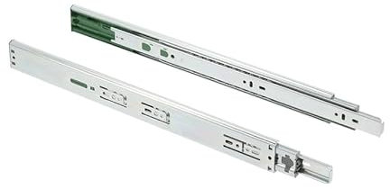 Stolmet Schubladenschiene Vollauszug Push to Open Soft Close Teleskopschienen Teleskopauszüge Schubladen Schienensystem Schubladenauszug bis 30 kg 40 cm Höhe 45 cm