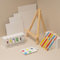 MEEDEN Acrylic Painting Brushes Set: 14 Piece Painting Kit with Wood Easel, 6 Colors 12ml Acrylic, 5 Brushes, 4 Canvas - Paint Kit for Kids, Students, Artists and Beginner