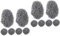 Cabilock 4sets Pot Cleaning Brush Dish Scrubber Brush Steel Scrubber Pan Cleaning Ball Kitchen Supplies 6pcs*4
