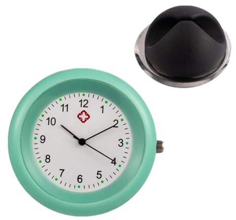 Reloj de estetoscopio: relojes de enfermería, reloj de estetoscopio de enfermería, accesorio de reloj de estetoscopio con símbolos, reloj de bolsillo preciso impermeable, accesorios de estetoscopio pa
