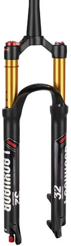 LANXUANR 26/27.5/29 Inch Magnesium Alloy Bike Fork Rebound Adjustment,1-1/8inch*220mm Straight/Tapered Tube,9mm QR*100mm,Disc Brake,Mountain Bike Suspension Forks