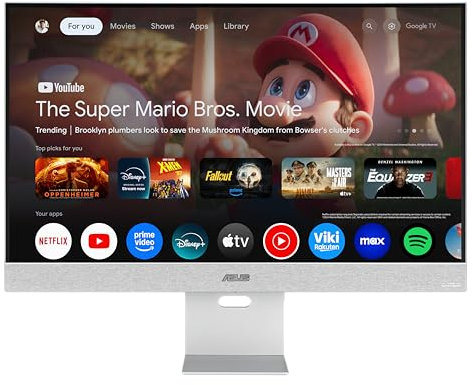 ASUS ZenScreen MS32UC UHD Smart Monitor (31.5 Inches, 3840 x 2160 IPS Panel, Google TV, Harman Kardon Speaker, USB Type-C, HDMI, DisplayPort, HDR)