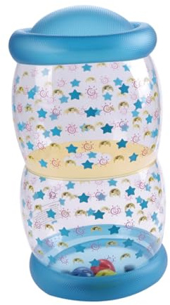 MOLUCKFU Rodillo de Gateo Inflable para Bebés, Juguete de Entrenamiento Muscular de PVC Seguro, Color Azul, Equipo Ligero para Practicar Gateo y Desarrollar Coordinación en Interiores
