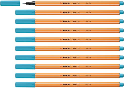 STABILO - Fineliner - point 88-10er Pack - azurblau