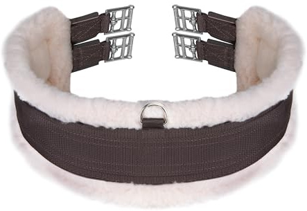 Shires Fleece Lined Girth (Brown, 46)