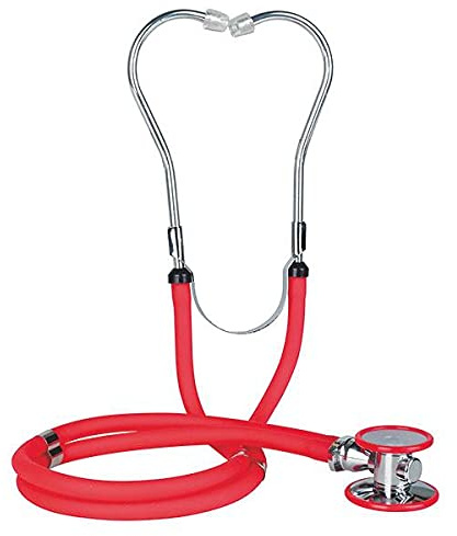 Estetoscopio colour rojo comfort de doble tubo