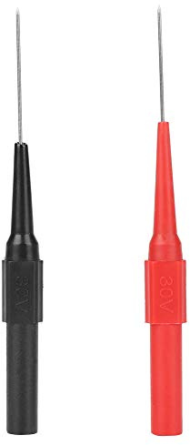 Walfront 2Pcs Isolations Piercing Nadel, P5007 Zerstörungsfreie Prüfspitzen Pin Prüfspitzen Edelstahl Nadelspitze Multimeter Sonden Messleitungen, Sondenprüfstift Nadeltester
