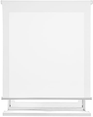 MERCURY TEXTIL-Estor Enrollable translúcido Liso (Blanco, 150x180cm)