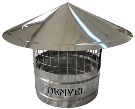 180mm Schornsteinhaube Mit Vogelschutz Edelstahl Vogelschutzgitter für Kamine, Schornsteinabdeckung, Schornsteinaufsatz, Kaminaufsatz, Kaminhaube, Kaminhut, Kaminabdeckung, Schornsteine