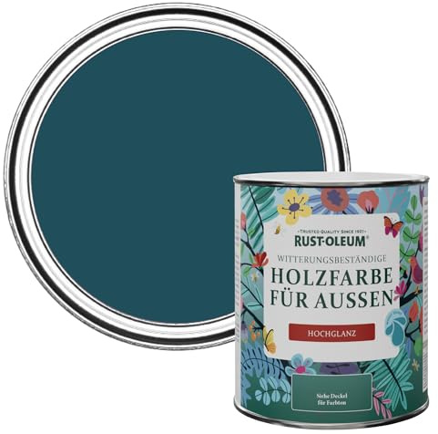 Rust-Oleum Blue Mould-Resistant Garden Paint In Gloss Finish - Commodore Blue 750ml