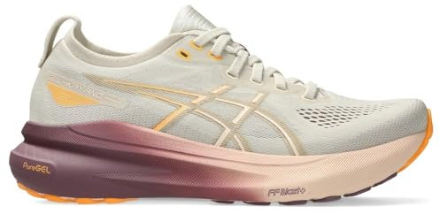 ASICS Damen Gel-Kayano 31 Sneaker, Haferflocken/Perlenrosa, 42.5 EU