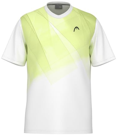 HEAD TOPSPIN T-shirt herr vit lime, Vit lime, XXL