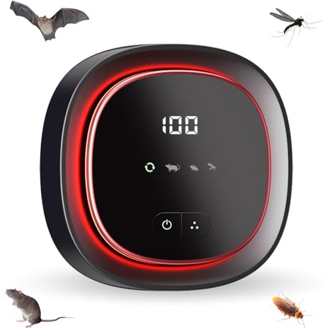 Uppgradera 2025 till 360° ultraljudsförsvar, 4-i-1-plug-in-möss, myggskydd för inomhusbruk, effektiv mot råttor, gnagare, myggor, spindlar, kackerlackor osv. – skadedjursförsvar