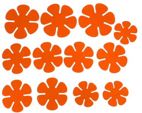 Fyearfly Juego de 12 protectores de sartén, almohadillas apilables de fieltro, evitan arañazos, suministros de cocina duraderos, color naranja