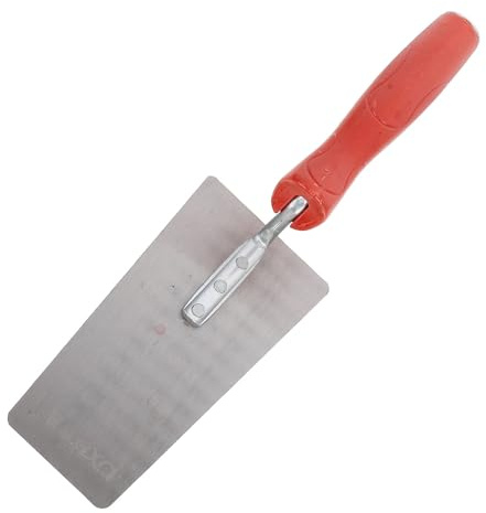 Beavorty Cazzuola di Finitura in Acciaio Manganese Manico Plastico Antiscivolo, Spatola da Costruzione per Intonaco e Raschietto per Vernice, Utensile per Muratura Resistente per Uso