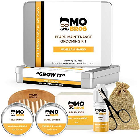 Beard Grooming Kit for Men | Beard Growth Kit | Beard Care Kit | Vanilla & Mango