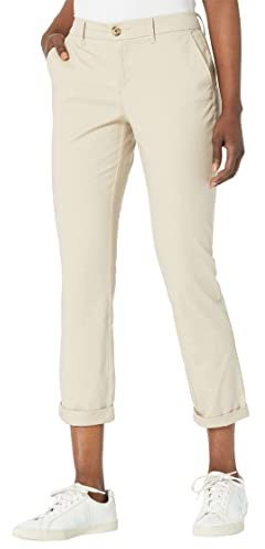 Tommy Hilfiger Women's Hampton Chino Pant-Solid Underpants, Khaki, 10