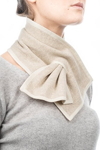 DALLE PIANE CASHMERE Scaldacollo Donna 100% Cashmere - Beige/Panna