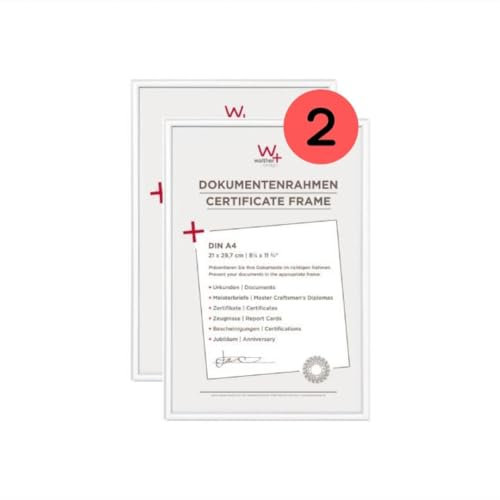 walther design tavelram vit 21 x 29,7 cm (DIN A4) Dubbelpack, New Lifestyle Plastram KV130WD