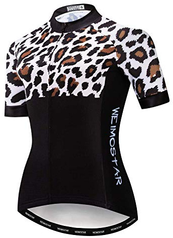 Hotlion Sommar andningsbar cykeltröja kvinnor mountainbike jersey snabbtorkande cykelskjorta kortärmad cykelkläder, Cf2241, L