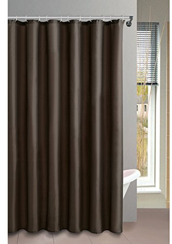 MSV Anti-Schimmel Duschvorhang - Anti-Bakteriell, waschbar, wasserdicht, Polyester, 180x200cm Braun