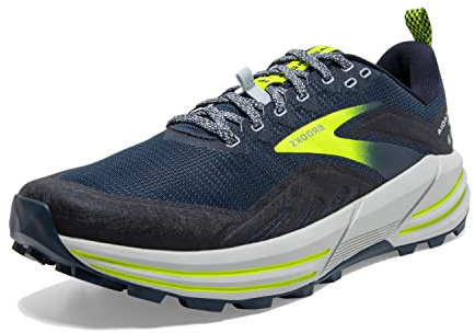 Brooks Men's Cascadia 16 Running Shoe, Titan Peacoat Nightlife, 8 UK