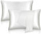 tenn well 2 Pack Mulberry Silk Pillowcases for Hair and Skin, Both Sides 100% Pure Silk Pillowcase 19 Momme Soft Smooth Pillow Case with Hidden Zipper (Standard 51 x 76cm, White)