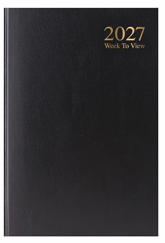 2027 Diary A5 Week to View - Black