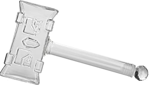 DECHOUS Hammer Shaped Whiskey Decanter Wine Dispenser for Spirits Glass Liquor Bottle Design for Home Bar Display Gifting