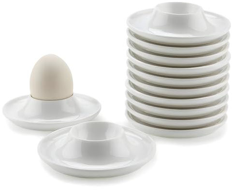 DBAILY Set di 6 portauova infrangibili, rotondi, impilabili, per cucina e campeggio