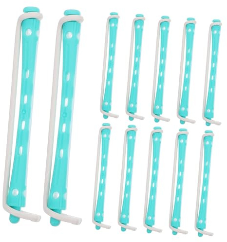 Alipis 12 piezas Varillas para Permanente de Cabello Rulos de Pelo Reutilizables y Resistentes para Ondas y Rizos sin Calor Herramientas Prácticas para Peinados Femeninos