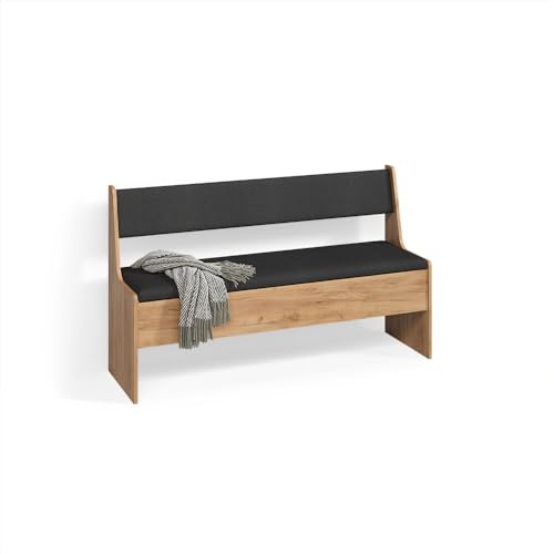 Livinity Banco de Comedor Tiberio, Roble Arena, 41.5 x 136.6 cm