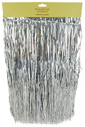 Christmas Concepts® Shiny Lametta - Christmas Tree Decorations (Silver)