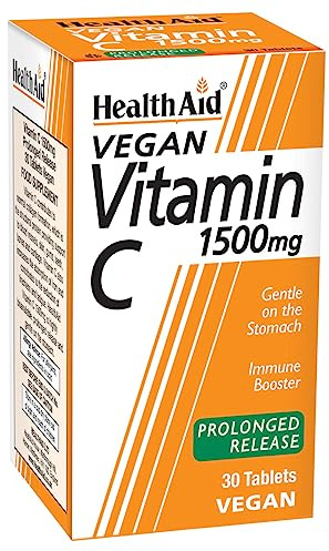 HealthAid Vitamin C 1500mg - Prolong Release - 30 Vegan Tablets