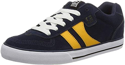GlobeEncore-2, Zapatillas de Skateboard Hombre, Azul (Navy/Yellow), 37 EU