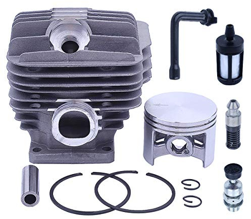 Adefol 52mm Cilindro Pistone Kit per Stihl 046 MS460 MS 460 motosega Parti di ricambio con Valvola di decompressione Filtro della linea dell'olio combustibile per 1128 120 1217