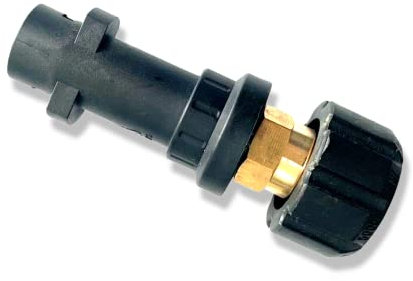 M&M Smartek Adaptateur à baïonnette pour accessoires Kärcher - Filetage M22 - Raccord fileté comme Kränzle et autres - Noir, étanche, plastique, adaptateur