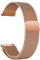 LYYLTX Bracelet de montre en métal magnétique en maille tissée à dégagement rapide réglable en acier inoxydable pour homme et femme 14 mm, 16 mm, 18 mm, 20 mm, 22 mm, 24 mm, rose gold, 18mm, Bracelet