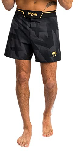 VENUM Pantalones cortos de MMA Razor - Negro/Oro - XXL