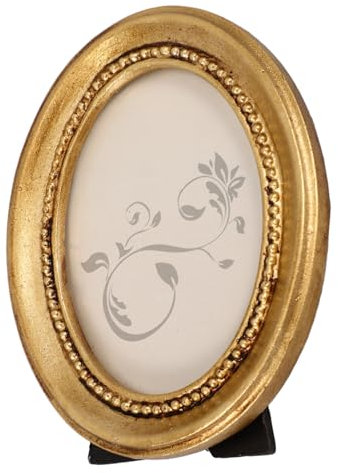 Cabilock Vintage Ovaler Bilderrahmen Aus Resin Für Und Tischdekoration Europäischer Stil Für Fotos Und Erinnerungen Langlebig Und Elegant Für Wohnzimmer Und Flure